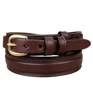Yoder belt company Raised Center Ranger Amish leather belt size 34 men brown